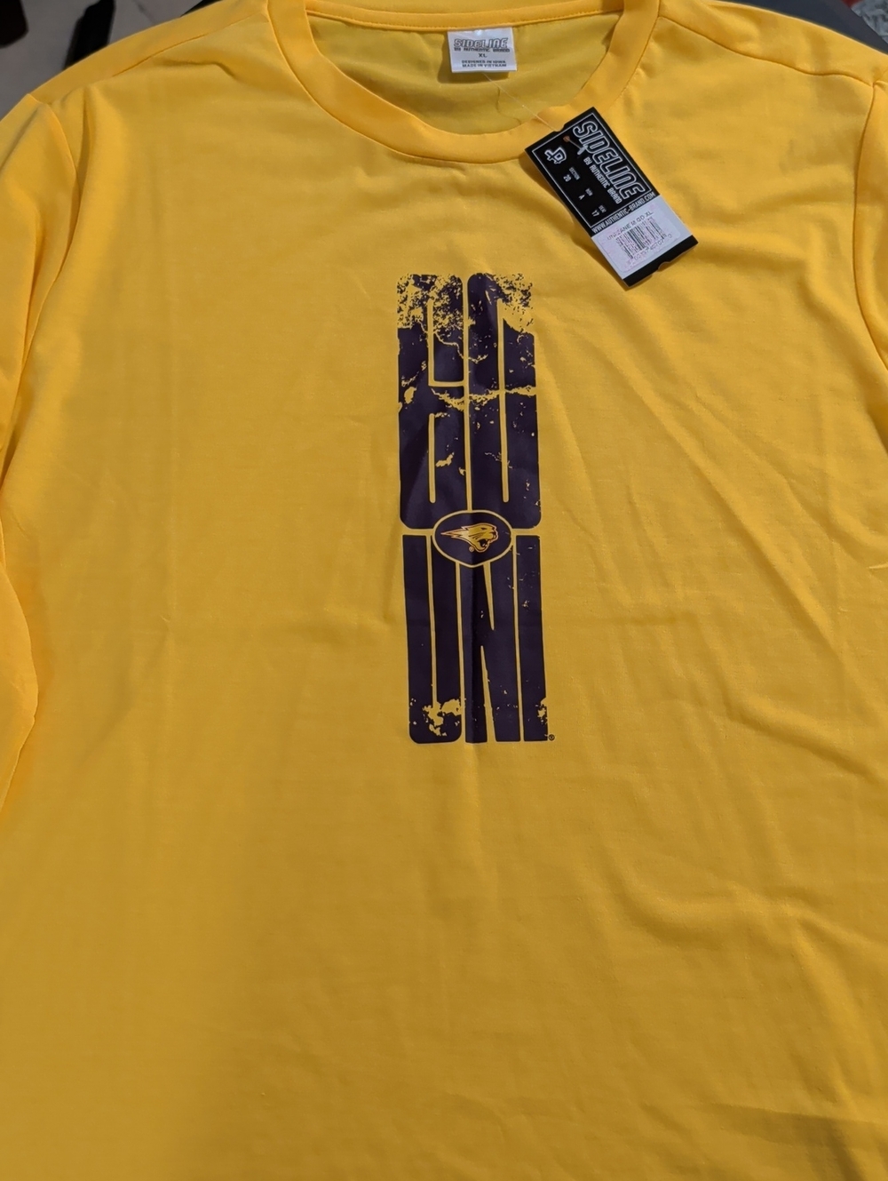 NEW. UNI Yellow Long-Sleeve Graphic Tee